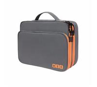 WLIHDB Sac Organisateur De CâBles Sac de Rangement Multicouche for câbles, Organiseur Portable for Accessoires électroniques, Chargeur données USB étanche Voyage pour CâBles(Grey)