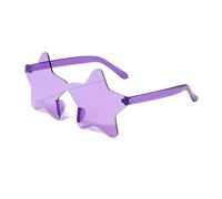 WLIHDB Verres De FêTe Lot de 20 lunettes de soleil sans monture personnalisées, colorées, en forme de boule, couleur bonbon, une seule pièce Pour FêTe(Purple)