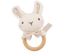 Wlikmjg Hochet Bébé Doux,Hochet Animaux pour | Jouet Sensoriel en Peluche avec Poignée, Attrape-Shaker Formes Éléphant Ours Lapin Lion pour