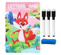 Wlikmjg Jeu de cartes de contrôle du stylo | Jeu éducatif pour guider le stylo et la promotion précoce, exercices d'écriture interactifs pour de maternelle, filles et étudiants avec livret