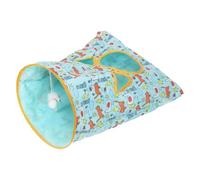 Wlikmjg Tunnel pour chat domestique - Tunnel crépitant en forme de sac - Jouet interactif pliable pour jouer et se déplacer - Pour le divertissement et la promotion des mouvements des chatons dans la