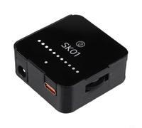 Wlinfetity 12 V pour ventilateur PWM Hub avec connecteur de type C ou CC, répartiteur de ventilateur à 6 ports avec régulateur rotatif 0 à 100 %, indicateur d'état LED pour PC de jeu et station de
