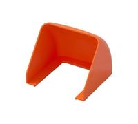 Wlinfetity Cache prise murale étanche pour extérieur, boîtier de protection PP ignifuge, compatible avec installation en surface et encastrable, 98 x 95 x 82 mm, orange