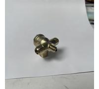 Wlinfetity Clapet anti-retour en laiton à double tube en V pour compresseurs d'air, prévention du refoulement, compatible avec les petites pompes à piston, matériau galvanisé, installation facile