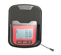 Wlinfetity Compteur de vitesse inductif pour vélo d'appartement et rameur, 2 broches SM Connect, compteur en plastique ABS avec support de téléphone, noir