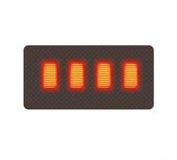 Wlinfetity Coussin chauffant pliable 5 V avec élément chauffant en graphène, 3 réglages de température (40 ℃ à 60 ℃) pour maison, bureau, jardin, extérieur (marron, 45 x 90 cm)