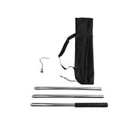 Wlinfetity Crochet de récupération de piscine réglable robuste de 172,7 cm avec poignée en caoutchouc pour couvertures d'écumoire, robots de piscine et jouets, poteau en acier à 3 sections