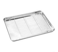 Wlinfetity Ensemble de plaques de cuisson avec grille pour four, gaz, induction, cuisinière électrique