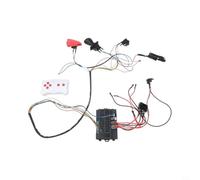 Wlinfetity Faisceau de câbles 12 V pour voiture jouet électrique, télécommande 2,4 G, double entraînement, kit de conversion DIY avec interrupteurs et pédale pour véhicules pour enfants