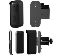 Wlinfetity FOR BLINK - Housse de sonnette vidéo pour 2ème génération - Support antivol sans perçage, plaque arrière en plastique noir, 17,5 x 9,5 x 11,5 cm