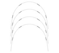 Wlinfetity Kit de cerceaux de jardin en fibre de verre pour serre surélevée et tunnel de culture avec connecteurs et clips