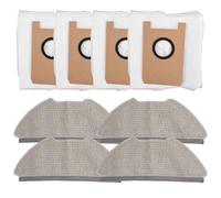 Wlinfetity Kit de chiffon et sac à poussière de rechange pour aspirateur robot Airrobo T20 et T20+, 4 chiffons et 4 sacs à poussière