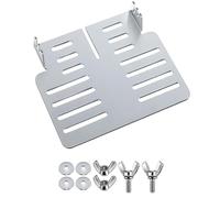 Wlinfetity Kit de support de montage pour ventilateur de poêle, support en acier inoxydable avec boulons, écrous, rondelles pour chauffages MH9BX, MH12HB, MH18B, argent