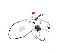 Wlinfetity Kit d'interrupteurs de faisceau de câbles 12 V pour enfants - RX19 2,4 G - Télécommande et récepteur - Kit de conversion à faire soi-même avec pédale et protection contre les surcharges
