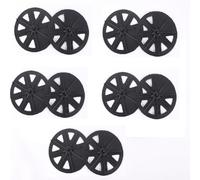 Wlinfetity Lot de 10 cache-moyeux en plastique noir pour roue de vélo, 133 mm de diamètre, pour composants de montagne