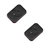 Wlinfetity Lot de 2 adaptateurs de support de téléphone pour Garmin, SRAM, iGPSPORT pour ordinateur de vélo - Support en plastique avec ruban adhésif, compatible avec téléphone portable ou étui, noir