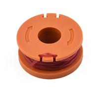 Wlinfetity Lot de 2 bobines et fil de débroussailleuse pour Argos pour McGregor 250 W MET2523 GGT250G WX150, compatible avec Worx WG150/WG160, alimentation automatique, changement de bobine sans outil