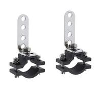 Wlinfetity Lot de 2 supports de phare LED pour moto tubulaires de 22 à 32 mm, support de montage réglable en alliage d'aluminium avec coussinets en caoutchouc antidérapants, support de phare