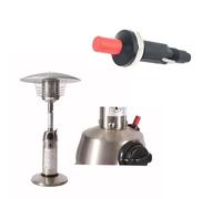 Wlinfetity Lot de 4 boutons d'allumage piézoélectriques pour chauffage à gaz et fours - Type de presse filetée - Allume-étincelles avec construction ABS - Compatible avec les barbecues et les fosses à