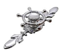 Wlinfetity Poignée de porte de tiroir d'armoire rotative en alliage de zinc, trou unique, antique/noir/chrome brillant/or, 71 mm/118 mm/170 mm