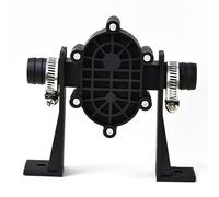 Wlinfetity Pompe auto-amorçante électrique portable pour eau, huile, transfert avec raccords barbelés, compatible avec perceuses électriques standard, noir