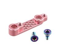 Wlinfetity Road for Bike Adaptateur de frein à disque arrière à montage plat, convertit 140 mm à 160 mm, alliage d'aluminium 7075, compatible avec SRAM et Campagnolo, noir/rouge/argent/vert/rose