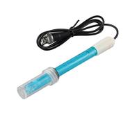 Wlinfetity Sonde électrode de laboratoire PH-201 pour mesure du pH dans les aquariums et laboratoires, plage de pH 0,00-14,00, connecteur BNC, câble de 75 cm, compatible avec la plupart des pH-mètres