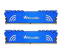 Wlizedle DDR4 2666MHz Mémoire RAM 32Go Kit (2x16Go) CL19 UDIMM Module de Mémoire PC4-21300 288-Pin 1,2V pour Ordinateur de Bureau, Bleu