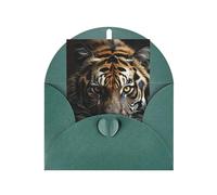 WLKSNBVD Carte de vœux avec enveloppes « A Tiger in the Dark Thinking of You » - Carte vierge pour anniversaire, fête prénatale, félicitations, mariage, remerciements, toutes occasions