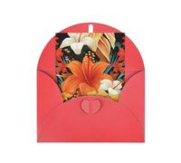 WLKSNBVD Carte de vœux avec enveloppes, fleurs et carte hawaïenne « Thinking of You » - Carte vierge pour anniversaire, fête prénatale, félicitations, mariage, remerciements, toutes occasions