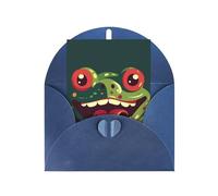 WLKSNBVD Carte de vœux avec enveloppes grenouille avec bouche ouverte « Thinking of You » - Carte vierge pour anniversaire, fête prénatale, félicitations, mariage, remerciements, toutes occasions