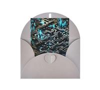 WLKSNBVD Carte de vœux avec enveloppes Motif codage Carte « Thinking of You » - Carte vierge pour anniversaire, fête prénatale, félicitations, mariage, remerciements, toutes occasions