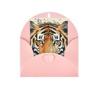 WLKSNBVD Carte de vœux vierge avec enveloppes Année du tigre « Thinking of You » - Carte vierge pour anniversaire, fête prénatale, félicitations, mariage, remerciements, toutes occasions