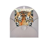 WLKSNBVD Carte de vœux vierge avec enveloppes Année du tigre « Thinking of You » - Carte vierge pour anniversaire, fête prénatale, félicitations, mariage, remerciements, toutes occasions