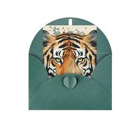 WLKSNBVD Carte de vœux vierge avec enveloppes Année du tigre « Thinking of You » - Carte vierge pour anniversaire, fête prénatale, félicitations, mariage, remerciements, toutes occasions