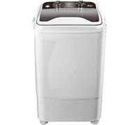 WLL-DP Machine à Laver Portable 7 kg capacité Totale Lavage de cuve Unique déshydratation essorage Nettoyage en Profondeur Compact pour Les dortoirs de Camping Appartements Chambres,Noir