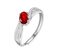 WLLDDDIU Bague de Promesse Solitaire en Pierre Précieuse Naturelle de Taille Ovale pour Femme, Bague en Argent avec Pierre de Naissance, Bande Torsadée Faite À La Main, Alliance D'Anniversaire en