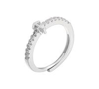 WLLDDDIU Bague Ouverte Réglable en Argent Sterling 925 avec 12 Signes Du Zodiaque pour Femme, Anneau Fin et Empilable en Oxyde de Zirconium, Signe Astrologique, Bijoux Cadeaux D'Anniversaire, Signe
