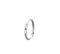 WLLDDDIU Bagues en Argent Sterling 925 pour Femmes et Filles, Réglables, Initiales Ouvertes, Lettre Az, Empilables, Cercle de Doigt, Promesse de Mariage, Fiançailles, Bijoux, Cadeaux, Lettre H en