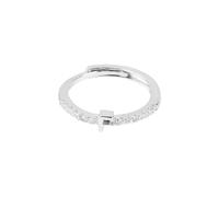 WLLDDDIU Bagues pour Femmes en Argent Sterling 925 avec Initiales et Zircone Cubique, Réglables et Empilables, de L'Alphabet Az, Cercle de Doigt, Alliance de Fiançailles, Bijoux Cadeaux en Argent