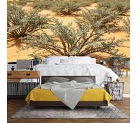 WLLDDDIU Fresque Murale Buisson Épineux Du Désert, Papier Peint Naturel Autocollant pour Paysages 300X220cm(WxH) Papier Peint Autocollant Amovible Imperméable Style Cottage pour Chambre Salon Dé