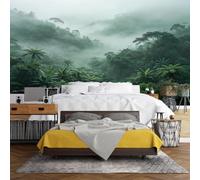 WLLDDDIU Mural Mural en Vinyle Panoramique Auto Adhésif 3D et Papier Peint Mural en Forêt Tropicale Tropicale Brumeuse Cache Plastique Amovible Imperméable pour La Chambre Du Salon Cccc 120×80Cm