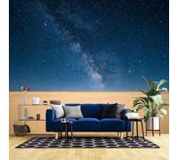 WLLDDDIU Papier Peint Mural Panoramique 3D Ciel Étoilé Du Désert 300 X 220 cm (L X H)-Autocollant, Facile À Poser,en Vinyle Imperméable-Revêtement Mural pour Salon, Chambre, Séjour-Ciel Étoilé Du Dé