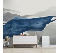 WLLDDDIU Peinture Autocollante D’Art Moderne, Papier Plastique Abstracte Aquarelle Paysage, Papier Peint Imperméable Amovible, Fresque Décorative Vinyle Autocollante pour Chambre de Salon, 121X91