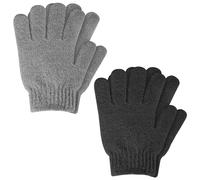 WLLHYF 2 Paires Gants Exfoliants Double Face Gants de Douche Enlever la Peau Morte Gants de Bain Exfoliant Scrubber Accessoires de Douche pour Beauté Spa Massage Bain Quotidien