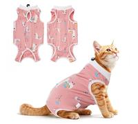 WLLHYF Combinaison de convalescence pour chat - Respirante, douce et confortable - Anti-léchage - Pour chat post-chirurgie (taille M)