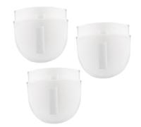 WLLHYF Lot de 3 paires de coussinets d'épaule insérés 1,5 cm d'épaisseur en éponge respirante pour femmes et hommes Vêtements épaules hautes et basses obliques, blazers, t-shirts, Blanc., taille