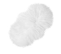 WLLHYF Mini tapis en fausse fourrure irrégulière de 50,8 cm, coussin moelleux et moelleux pour décoration de Noël pour salon, canapé, chambre à coucher