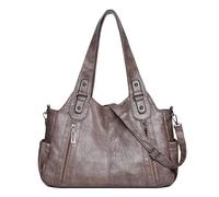 WLLJYSJZL Sac fourre-tout à bandoulière pour femme, grande taille, rétro, sac à main seau pour cadeau, voyage, travail, B_camel