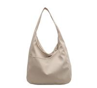 WLLJYSJZL Sac fourre-tout souple pour femme - Grande capacité - Sac à main Hobo - Sac à main pour voyage, salle de sport, trajets décontractés, week-end, vacances, ecru